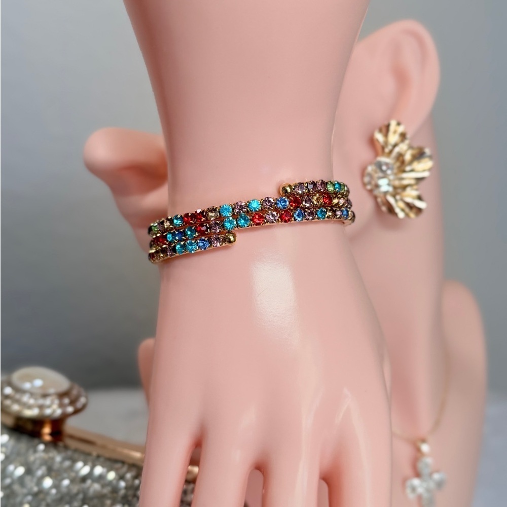 ⚜️ Colorful Rhinestone Bracelet - Picture 5 of 7